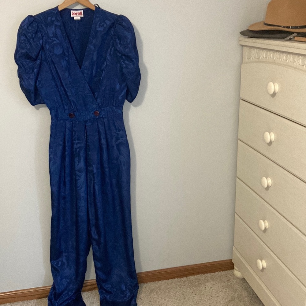 Red Women's Blue Jumpsuit